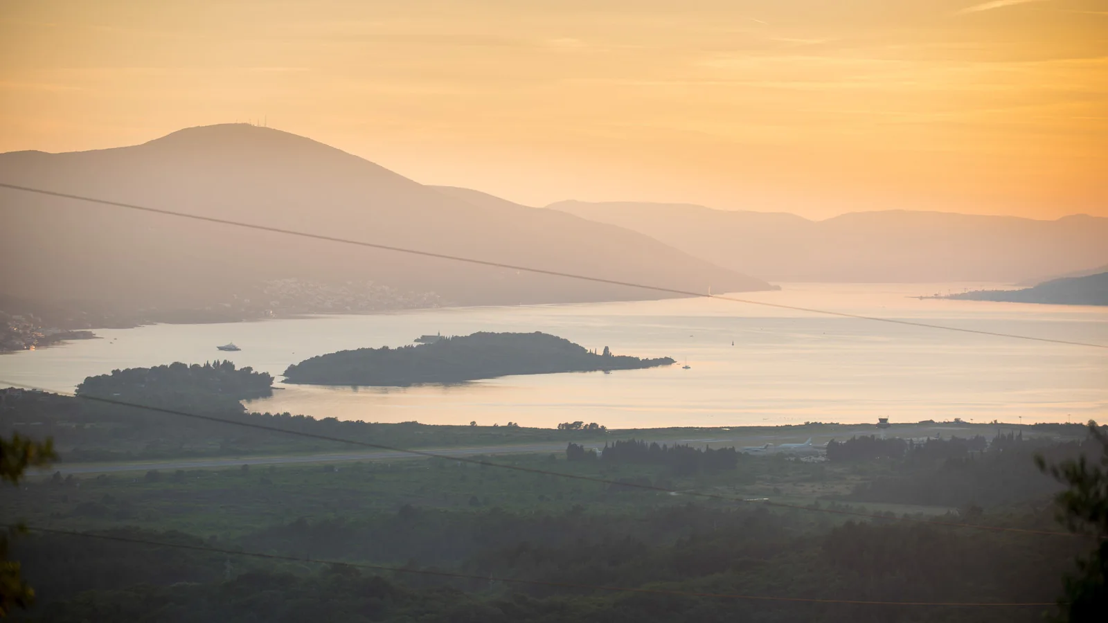 Golden light over Boka Bay